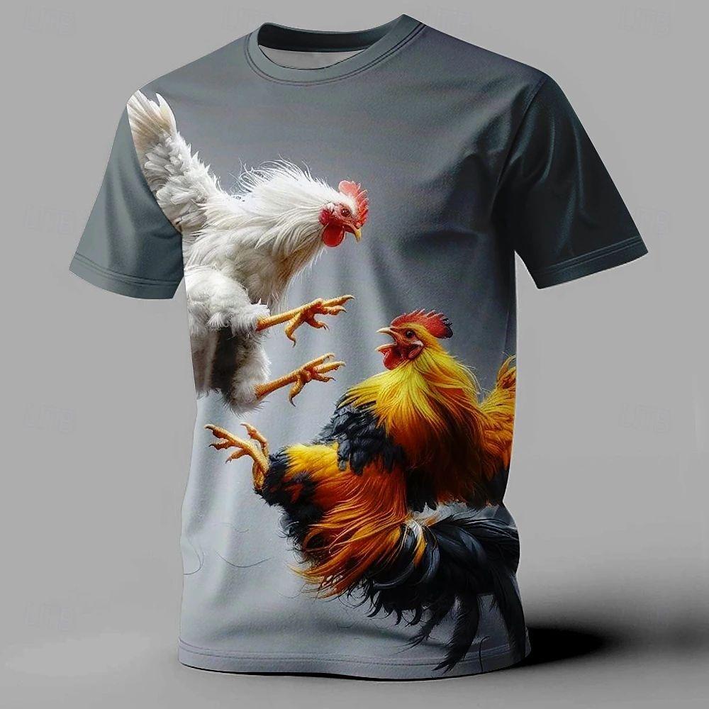 Cartoon 3d Printed Frog T-Shirt Men Clothing Animal Pattern T-shirt Summer Tops Round Neck T-shirt Casual Short Sleeves Women Clothing