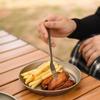 Boundless Voyage Titanium Camping Perfect for Solo and Outdoor Activities Plate, Tableware, Unbreakable, Rust-Resistant, Ultra-Lightweight, Camping,