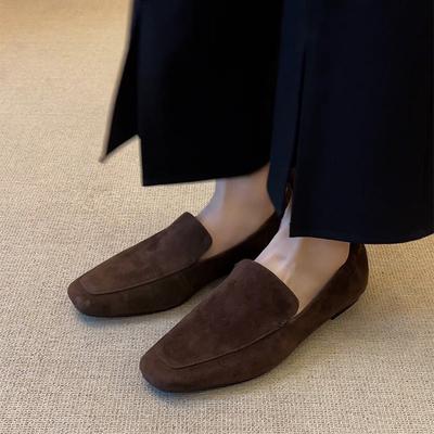 2026 Frühling Herbst Schuhe Damen Slipper Flache Echtlederschuhe Mode Damen Markenschuhe