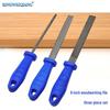 6-Inch Woodworking File Set: Half-Round, Flat, Round Handheld Steel Files with Handles for Sanding Wood