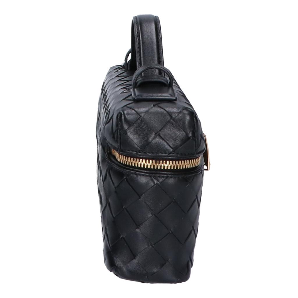 BOTTEGA VENETA 789109V3IV18425 Bang Bang Intrecciato Vanity Case Shoulder bag blackUsed