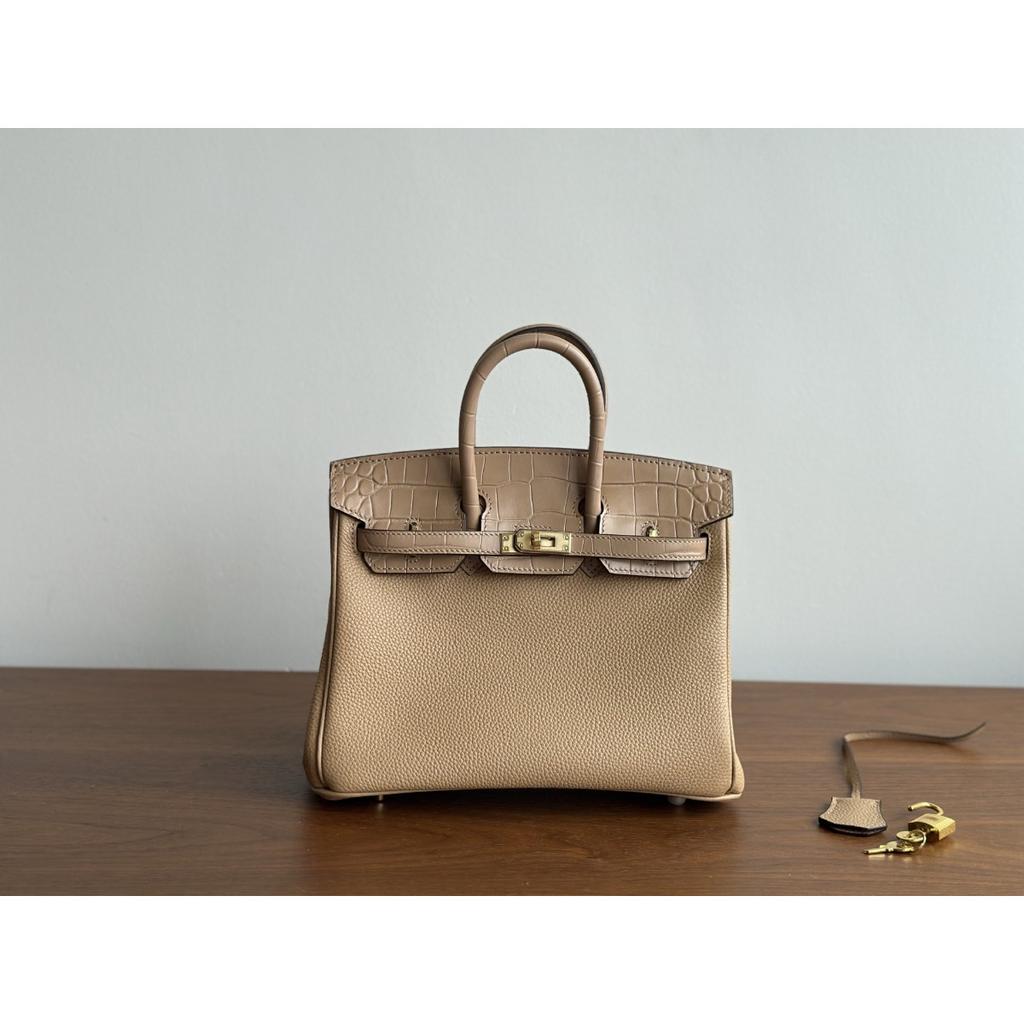 Kazilan platinum crocodile pattern with TOGO leather portable fashion high sense versatile bag women