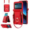 Elastyczny Uchwyt na Karty Portfel Pierścień Klamra Smycz Łańcuszek Etui Dla Motorola Razr60 Ultra Razr 60 50 Ultra 40 Moto Razr Pokrowiec