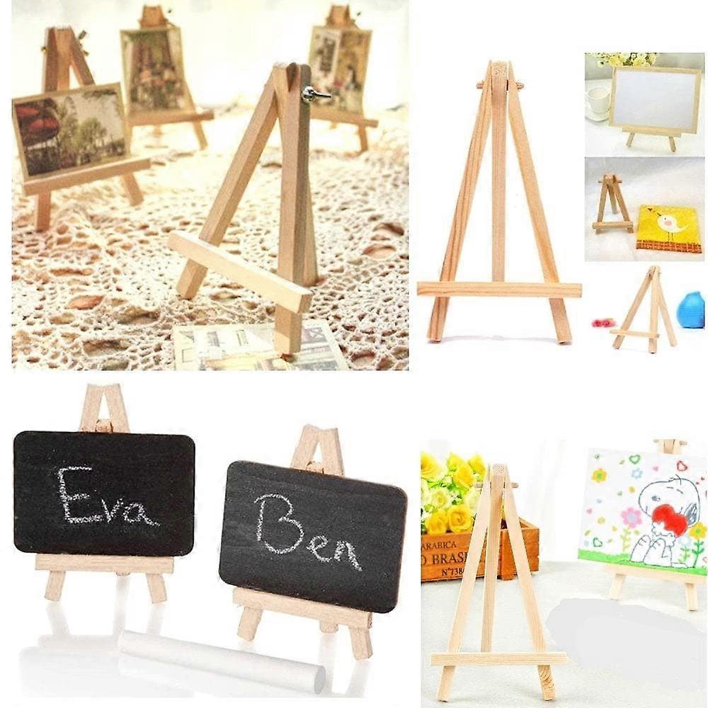 10 x Mini Little Small Wood Chalkboard Display Easel Party Sign Photo memo Holder Place Card Name Card