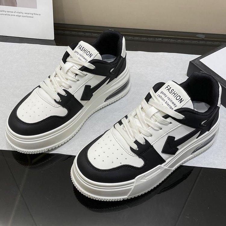 

Кроссовки на платформе, женские осенние новые кожаные туфли одинакового цвета, женские повседневные спортивные белые туфли 40