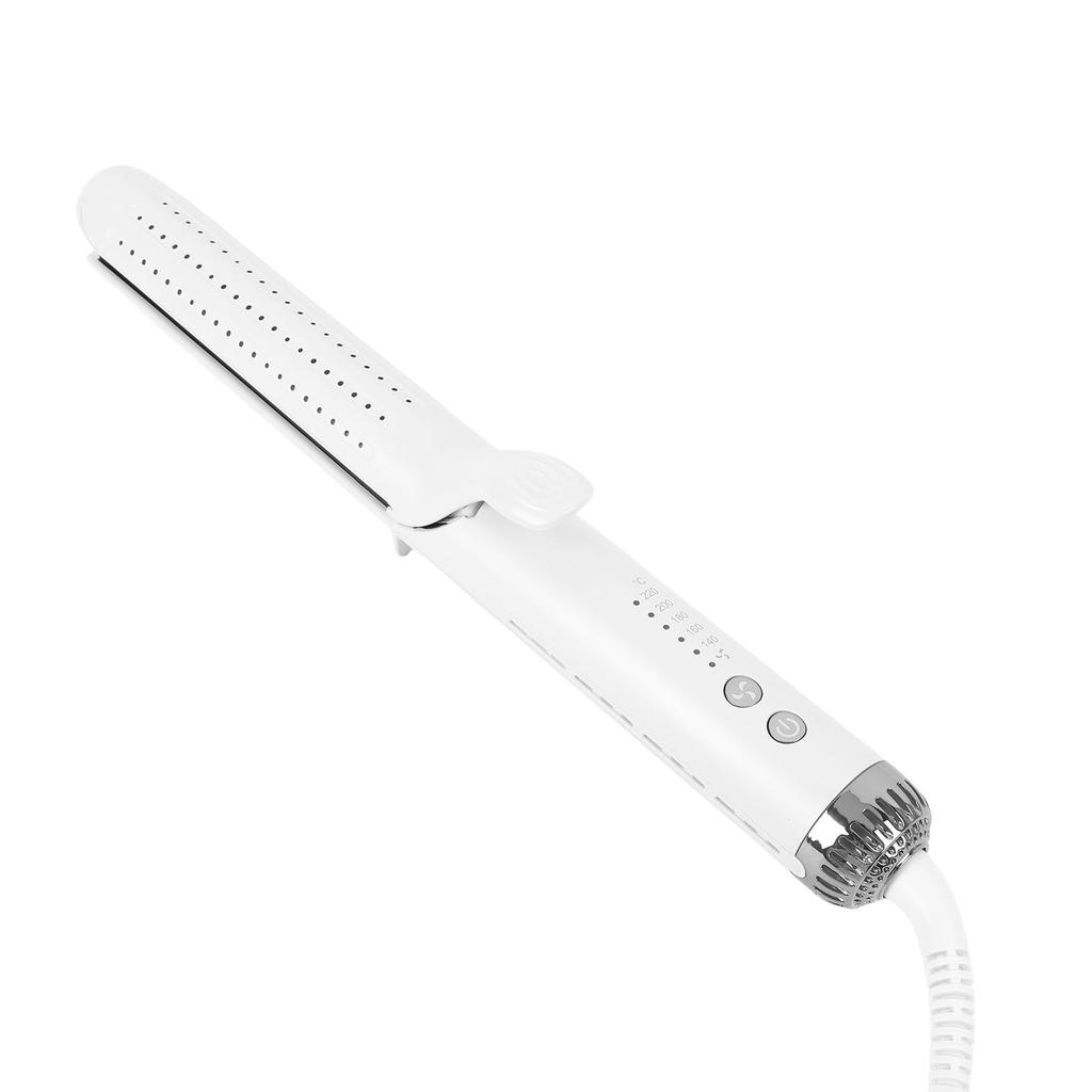2 in 1 Professional 5 Temp Settings H Curler with Cooling Vents Floating Aluminum Flat Iron