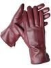Damen Lammfellhandschuhe Winter Warm Plus Samt Kurz Dünn Touchscreen Autofahren Farbe Damen Kunstlederhandschuhe