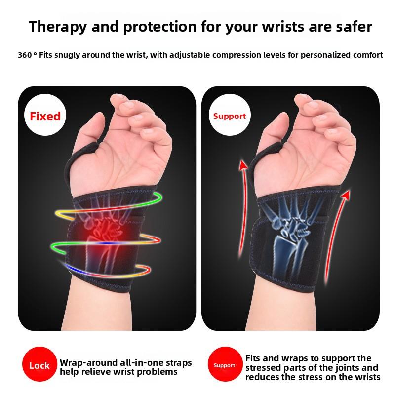 Breathable Sports Wrist Brace Support For Men & Women Fracture Sprain Pain Relief Gym Workout Wrist Support