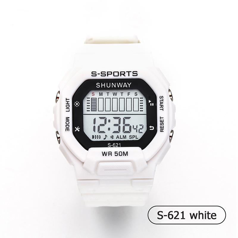 UTHAI Children Boys Girls Student Electronic Watch Macaron Colorful Men and Women Sports Alarm Clock Waterproof Square Watches