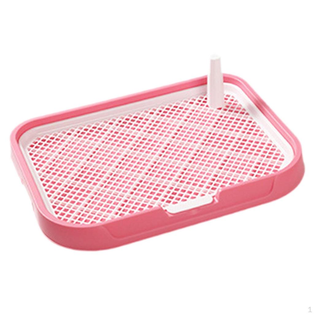 Dog Toilet Potty Tray Mesh Grids Litter Box for Bunny Other Pets