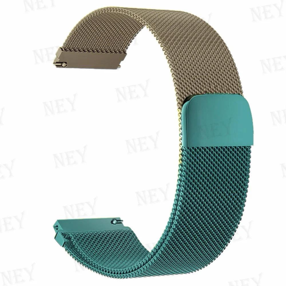 20mm/22mm Milanese Loop For Amazfit GTS/4/2e/3/2/GTS2 Mini/GTR 47mm/GTR2/3/4/Pro stratos Metal Bracelet Amazfit bip 3 pro strap