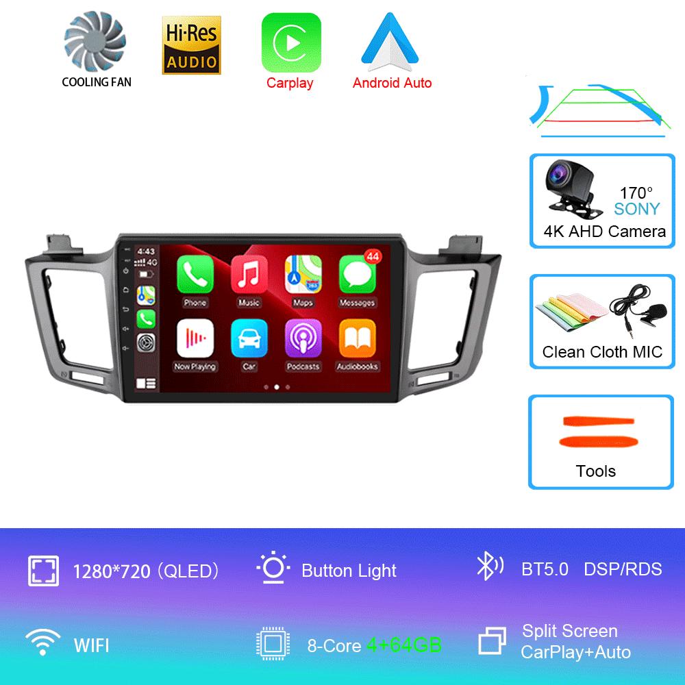 Android 14 For Toyota RAV4 RAV 4 2012-2018 Car Radio Multimedia Video Player Year QLED DSP GPS SIM 4G Navigation Audio 2din