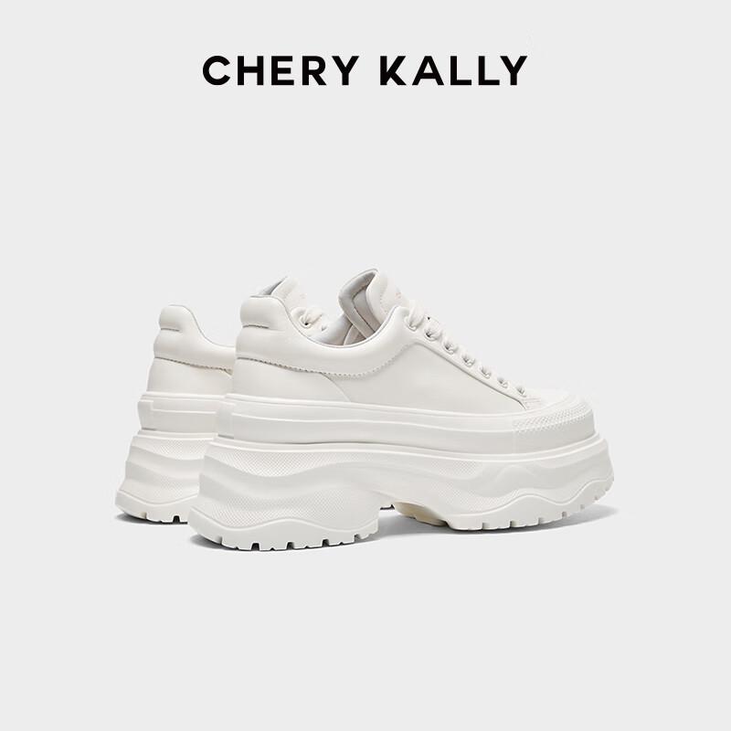 CHERY KALLY Women's Platform Leather Sneakers