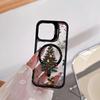 Weihnachtsbaum Acryl harte Schale Für iPhone 17pro 15 Pro Max 11 12 13pro Zeder Multifunktionaler Linsen-Telefonhalter Handyhülle