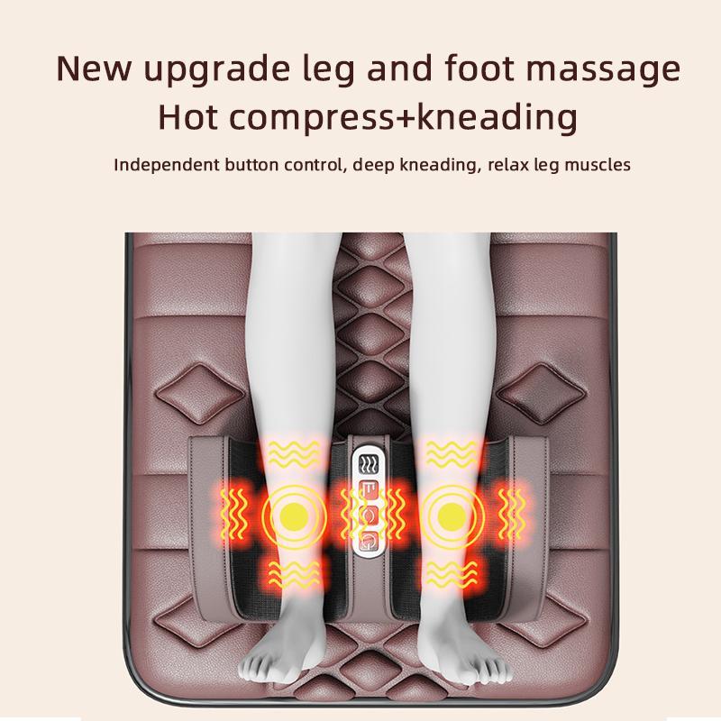 Electric Massage Mattress Vibration Heating Infrared Massage Mat Magnet therapy Massage Cushion For Neck Back Foot Pain Relief Relaxation