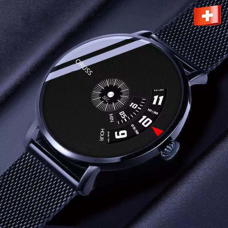 Orologio Automatico Completo Nuovo Concetto Impermeabile da Uomo Stella Quarzo Orologio da Business Domestico Uomo