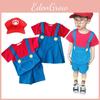 Super Mario Bros Kinderkostüm-Set mit lustigen und lebendigen Cartoon-Uniformen