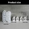 Ornament Mould Flexible Silicone Mold for Office Decoration Hollow House Shaped Desktop Embellishment Making Molds