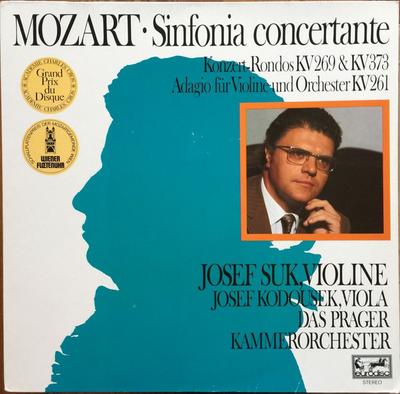 LP Record WOLFGANG AMADEUS MOZART JOSEF SUK Sinfonia Concertante KonzertRondos 917468 Eurodisc 1972 Germany Classical Used