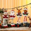 Long Leg Santa/Snowman/Deer/Bear Holiday Hanging Decoration Adjustable Rope Christmas Tree Ornament For Home