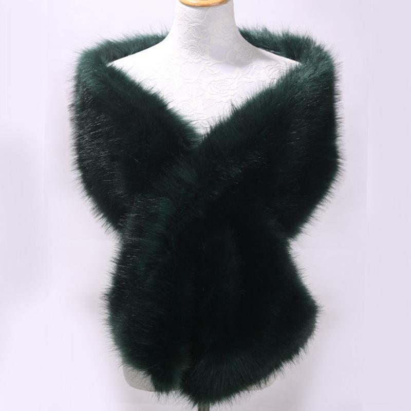

Женская роскошная шаль из искусственного меха, зимняя свадебная утолщенная мягкая теплая удобная шаль из искусственного меха для свадебной вечеринки M