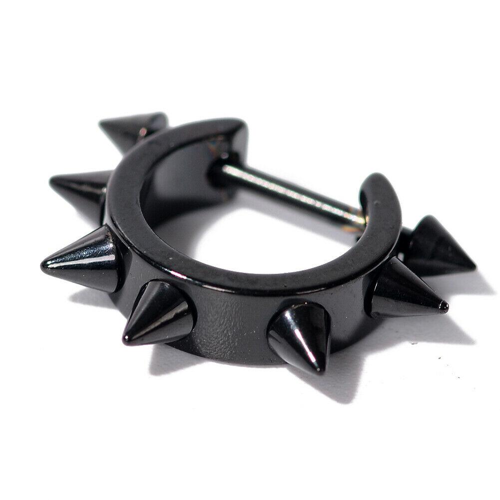 

1 шт., пирсинг ушей, украшения для тела, серьги в стиле панк, ушной хрящ, козелок, штанга, серьги чёрный