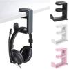 Drilling Free Headset Holder 360° Rotating Adjustable Earphone Hook Space Saving Non Slip Desk Hanger Hook