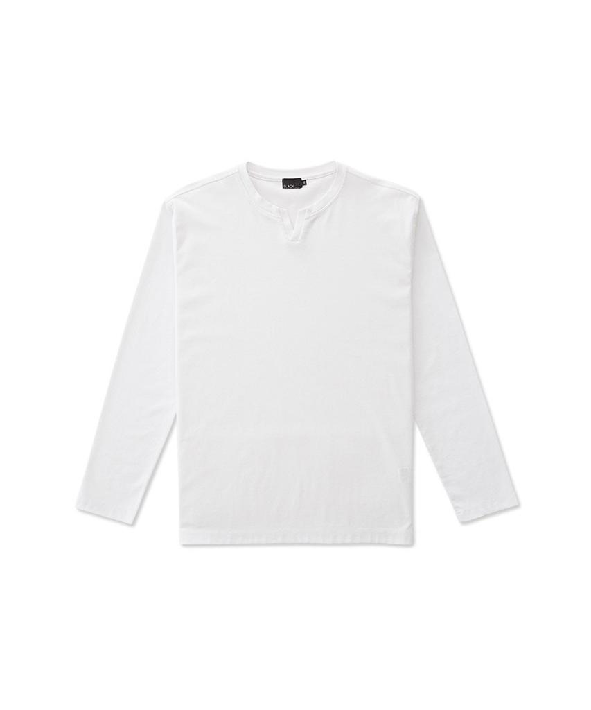 STCO [Black Label] Supima Long Sleeve T-Shirt White (Regular Fit)_Stsuz01Nsw