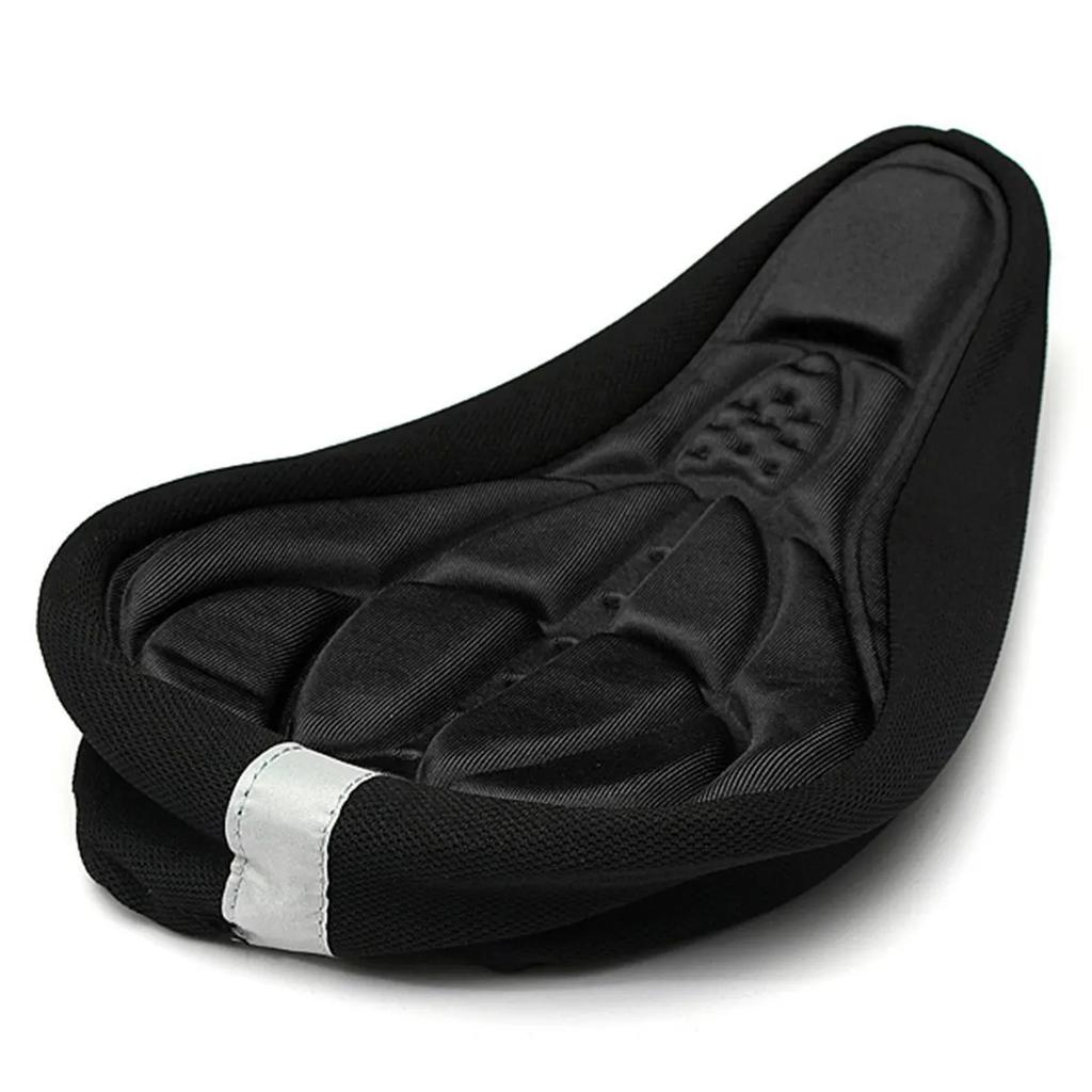 3D Padded Bike Seat Cover - Gel Foam Cushion with Non-Slip Base for Mountain/Road Bicycles, Waterproof Comfortable Saddle Mat