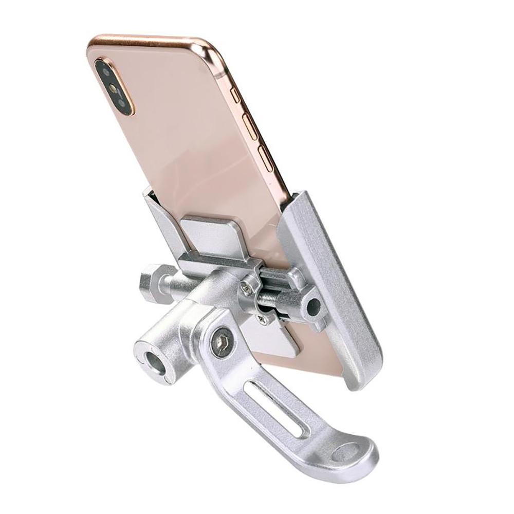 Motorcycle Phone Holder 360 Rotatable Handlebar Bicycle Holder Rearview Mirror Phone Stand Holder Aluminum Alloy Phone Bracket