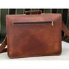 Bag Satchel  Leather Bag Men's Vintage Laptop Messenger Briefcase