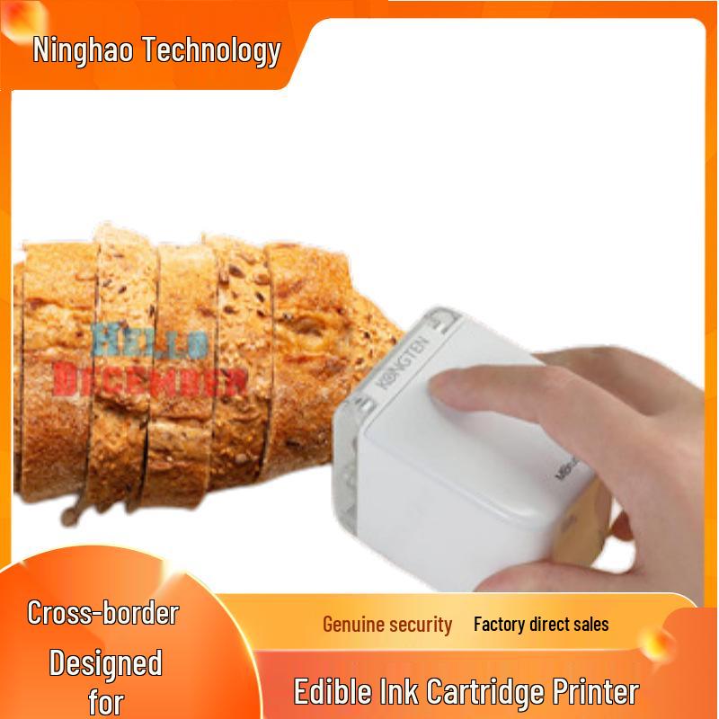 MBrush Lebensmittelechter Drahtloser Tintenstrahl-Minidrucker für Brot, Kuchen & Kekse