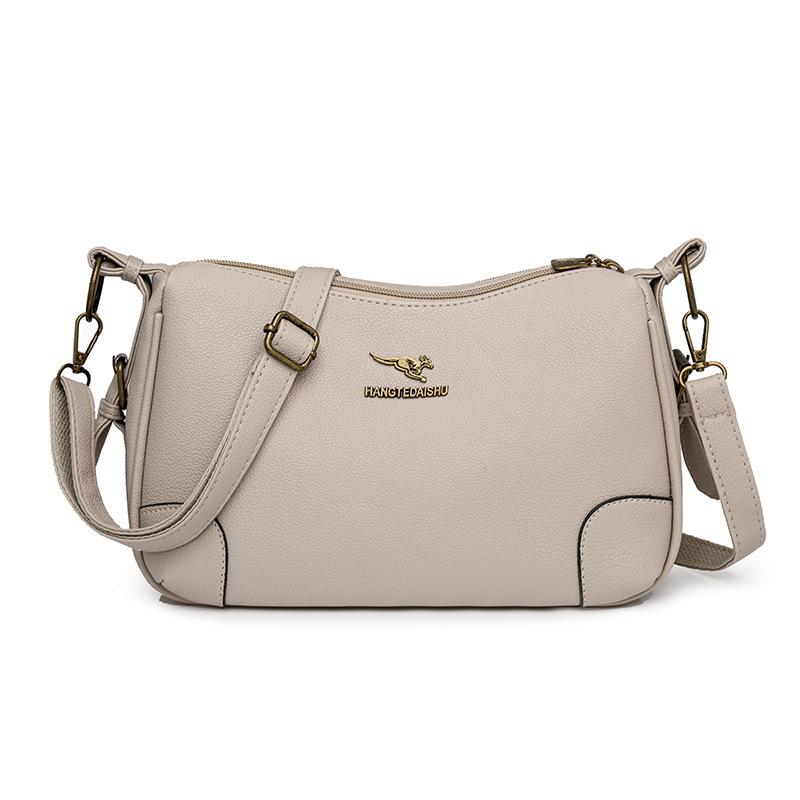 Solid Color Shoulder Bag Women's Bag Large Capacity Small Square Bag Commuter Crossbody Bag