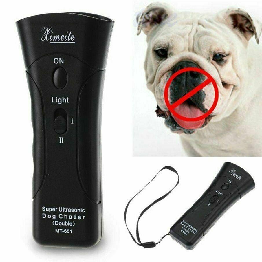 Ultraschall-Doppelkopf-Hundevertreiber, Antibellgerät, Hundetrainingsvertreiber