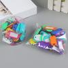 50Pcs Keyring Tags Plastic Key Fobs ID Tags with Split Keyring Paper Insert Key Tags Writing Paper Keychain Organizer