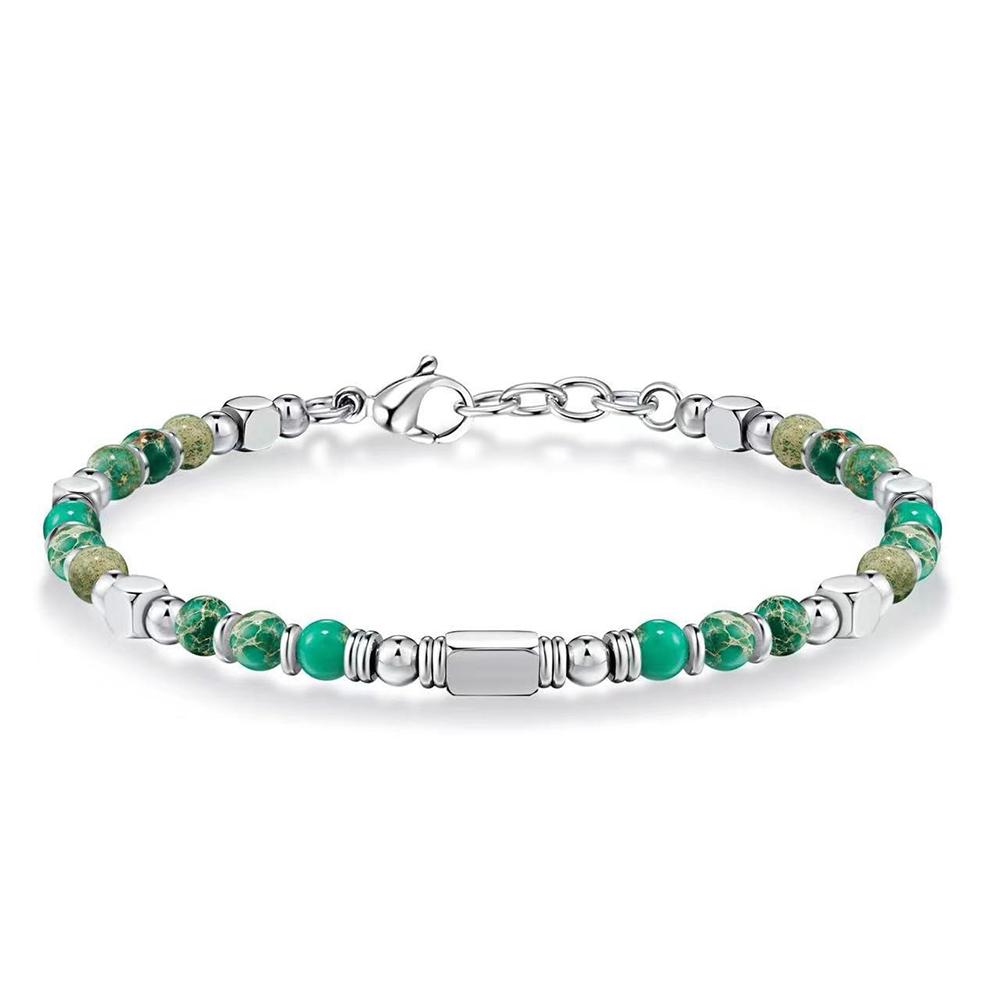 Colorful Natural Stone Adjustable Bracelet Exquisiteelegant Festival Gifts Fashionable Trendy Essential Accessory for Dressing