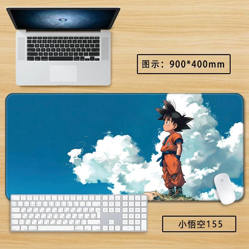 Neuer Schlichter Stil Son Goku Leder Mauspad Übergröße Animation Dragon Ball Kakarotto Kreative Computer Tastatur Büro Rutschfest Wasserdicht Tischmatte