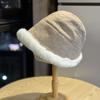 Furry Fisherman Hat Women's Autumn and Winter Hat Large Head Circumference Ear Protection Thickened Northeast Lei Feng Hat Cycling Hat Trend