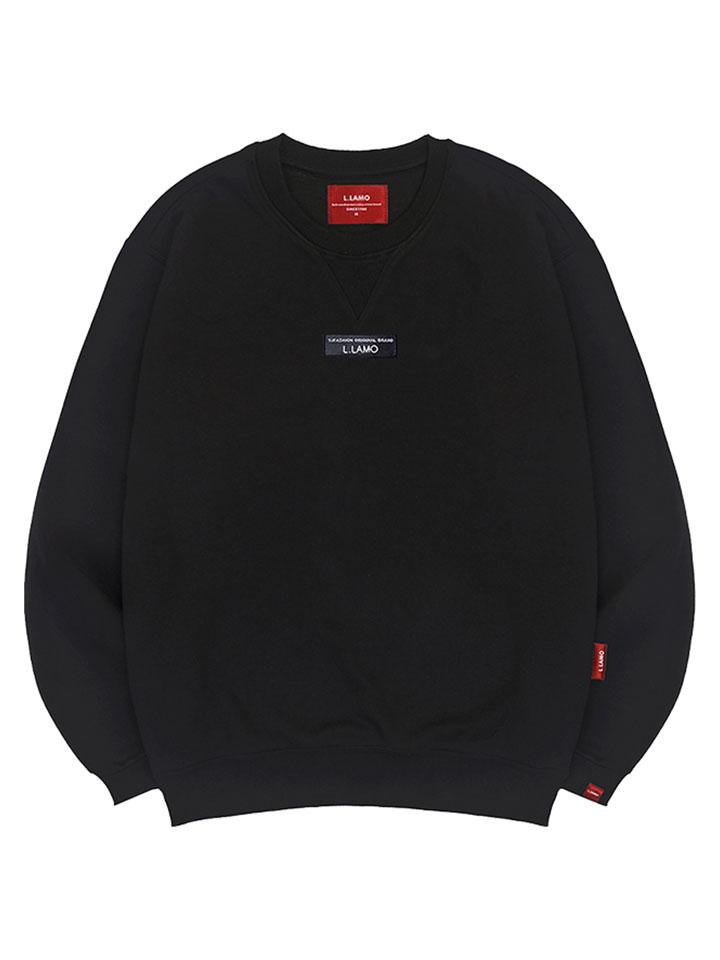 Ellamo Leather Patch Sweatshirt Unisex Big Size S~4Xl (B Type)