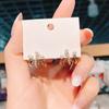 Light Luxury Niche Design Curved Hook Pearl Earrings 2023 French Temperament Stud Earrings Xiaohongshu Same Style