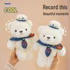 Navy Veteran Bear Plush Toy - Cute Little Bear Doll Birthday Gift Souvenir