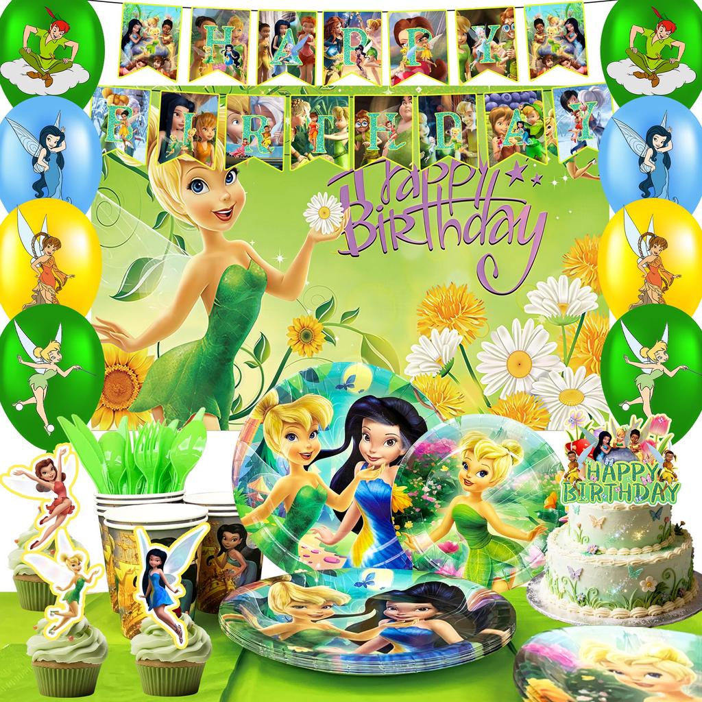 Cartoon Birthday Decors, Cartoon Party Decors & Cartoon Party Tableware - Cartoon Theme Birthday Backdrop Banner Balloon Plate Tablecloth