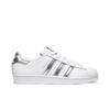adidas Damen Superstar Weiß Silber Metallic AQ3091
