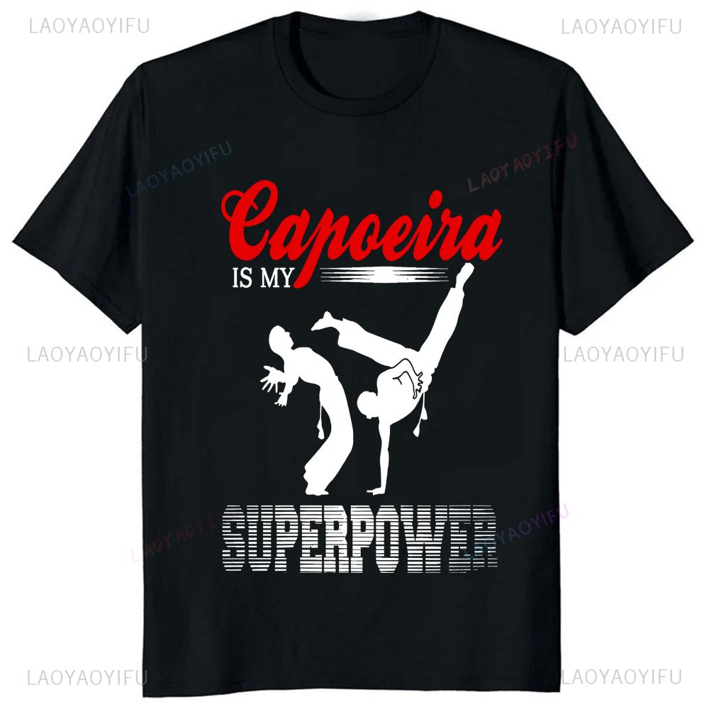 

Vintage Capoeira Printed Tshirt Brazilian Faith Casual Fashion Loose Streetwear Short Sleeve Man T-shirt Breathe Women Tees -... S разноцветный