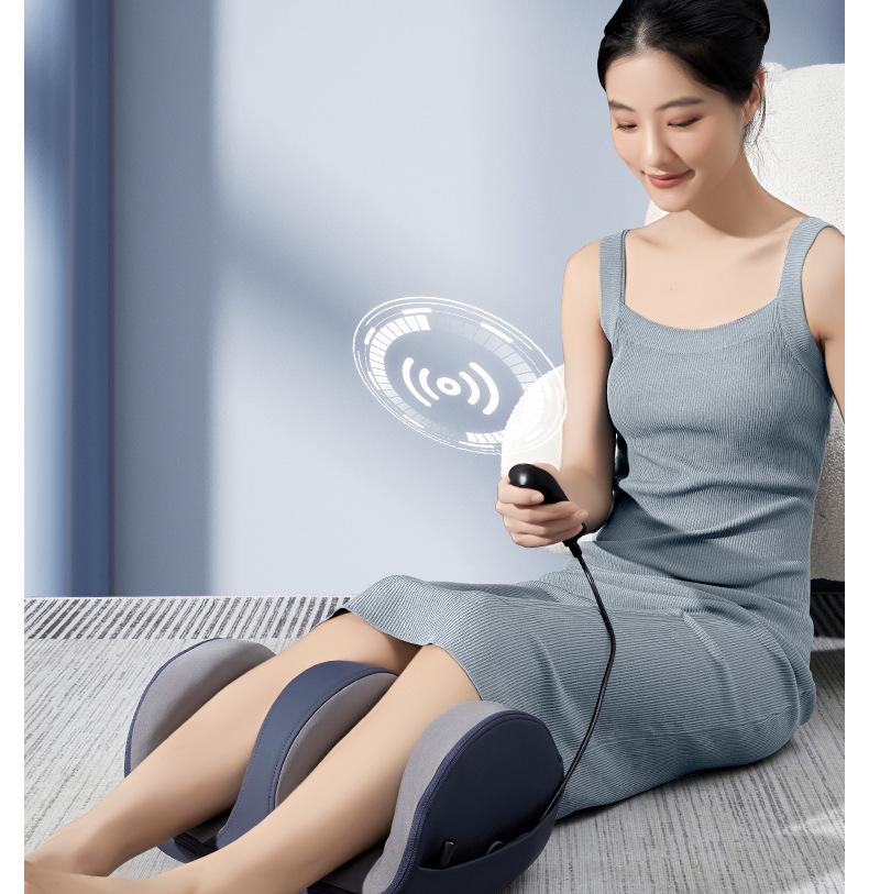 Multifunctional Leg & Foot Massager with Remote, Heat, and Kneading Therapy