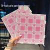 78-Pin Pink Cat Paw Perler Board – Thickened, Lengthened, High-Temperature Resistant, Non-Deforming, Splicable 2.6mm Drawing Line Pegboard