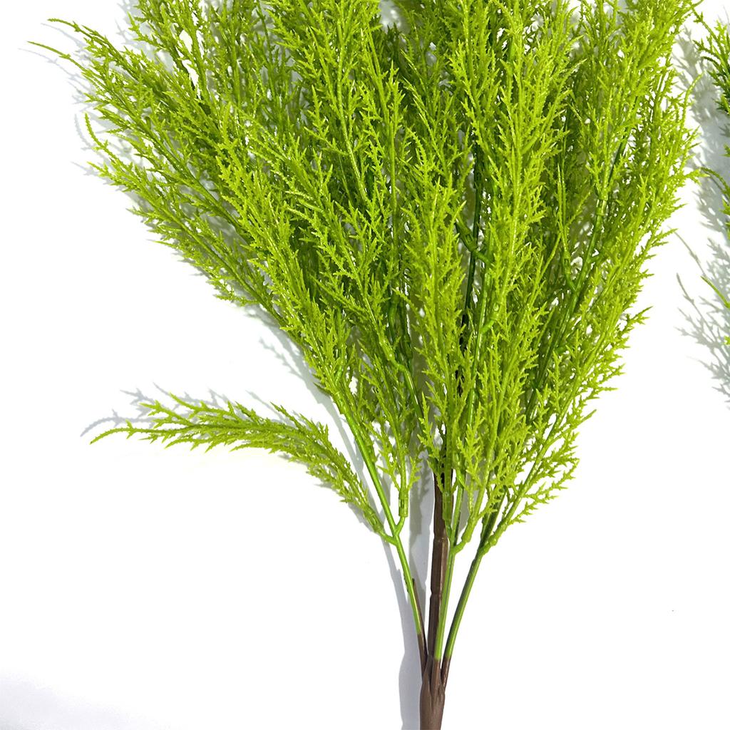 A Single Artificial Green Plant Bundle of Cedar Pine Flower Arrangement Living Room Home Bonsai Decoration