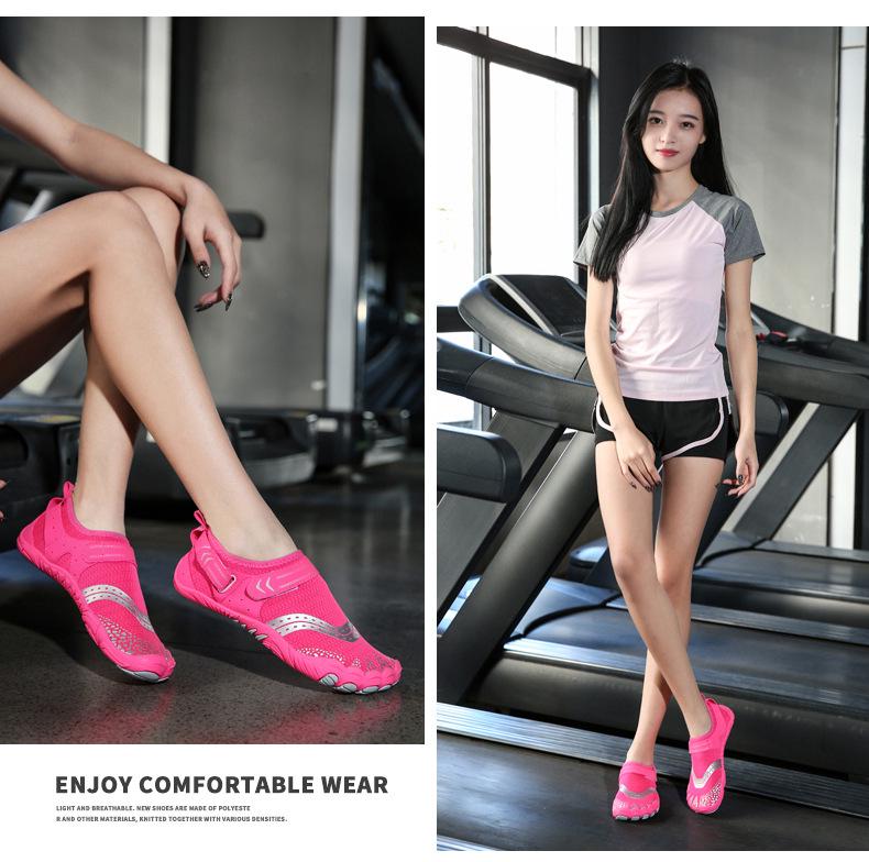 Lightweight Indoor Fitness Shoes for Gymnastics, Yoga, and Squats - Soft Sole Five-Finger Design for Men and Women