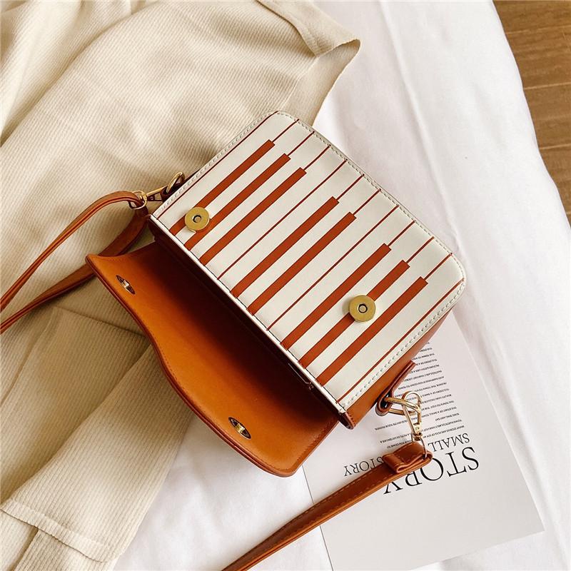 Korean Piano Design Women Shoulder Bags PU Leather Messenger Bag Handbag Fashion Corssbody Bag Pocket Coin Purse Package