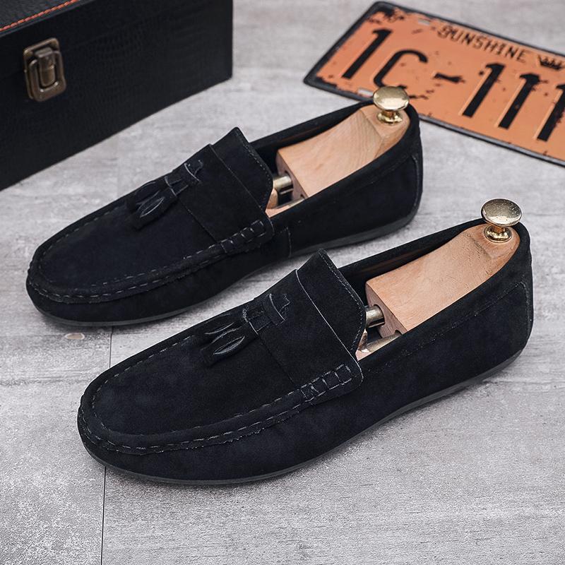 Doudou shoes summer new matte suede lazy small leather shoes loafer driving shoes